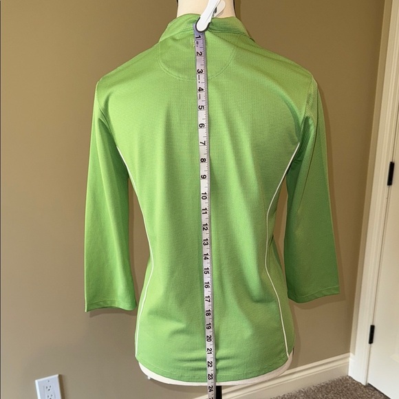 Cutter & Buck Golf Shirt Green 3/4 Sleeve Moisture Wicking Women's Sporty Sz S - Picture 7 of 10